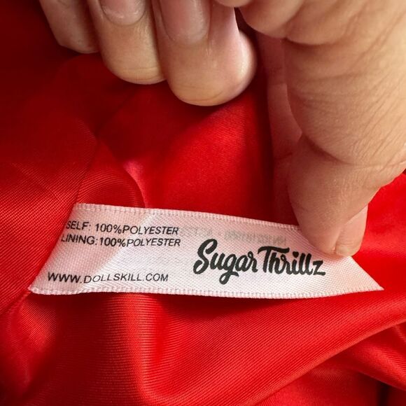 NWT Sugar Thrillz Dolls Kill Do It For Love Mini Dress Size Small - Picture 7 of 8